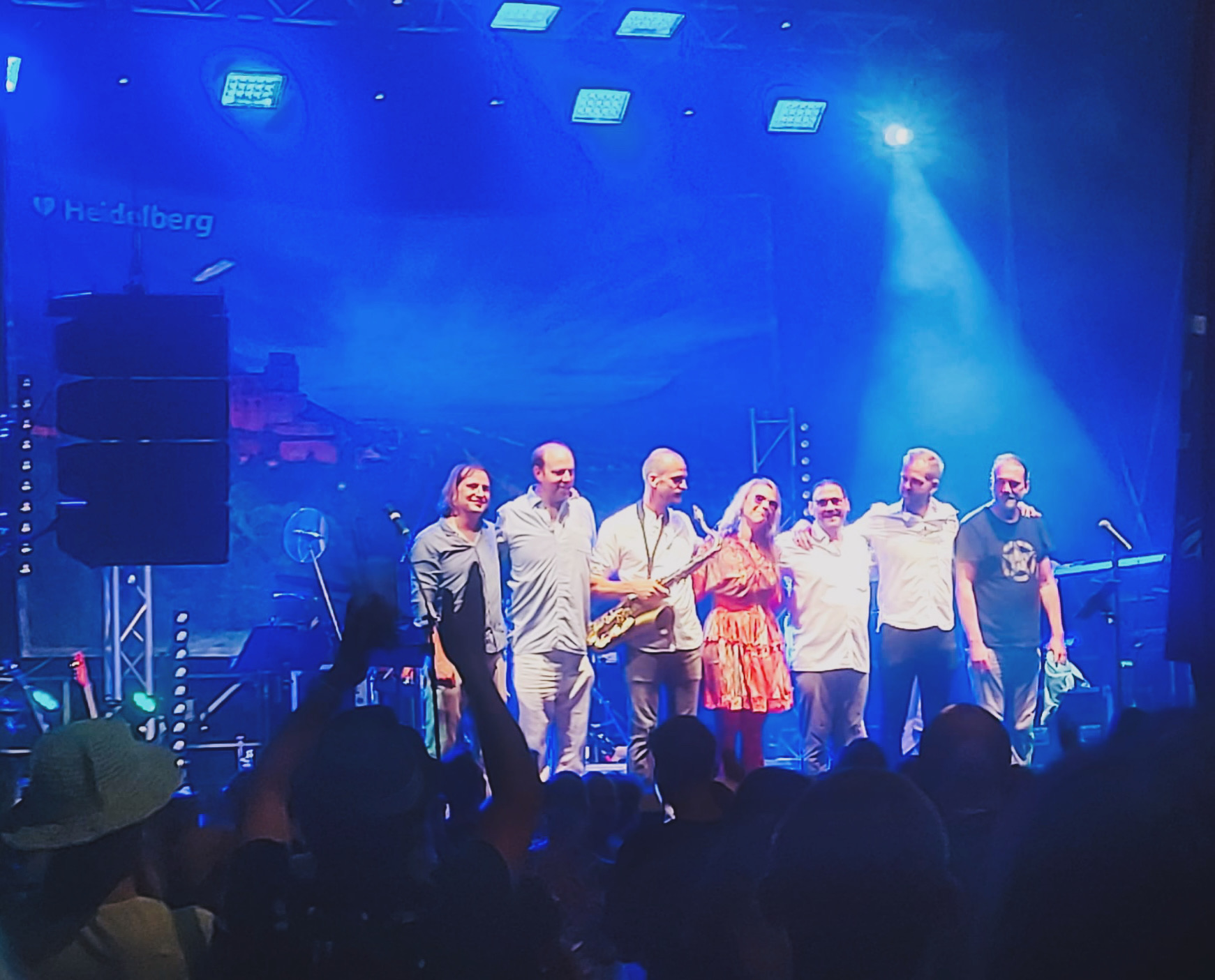 Ingrid Schwarz Band nach einem Liveauftritt